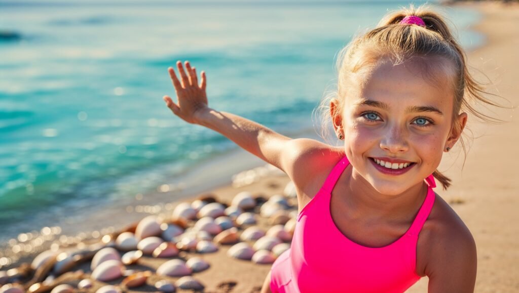 Girl Neon Swimsuit