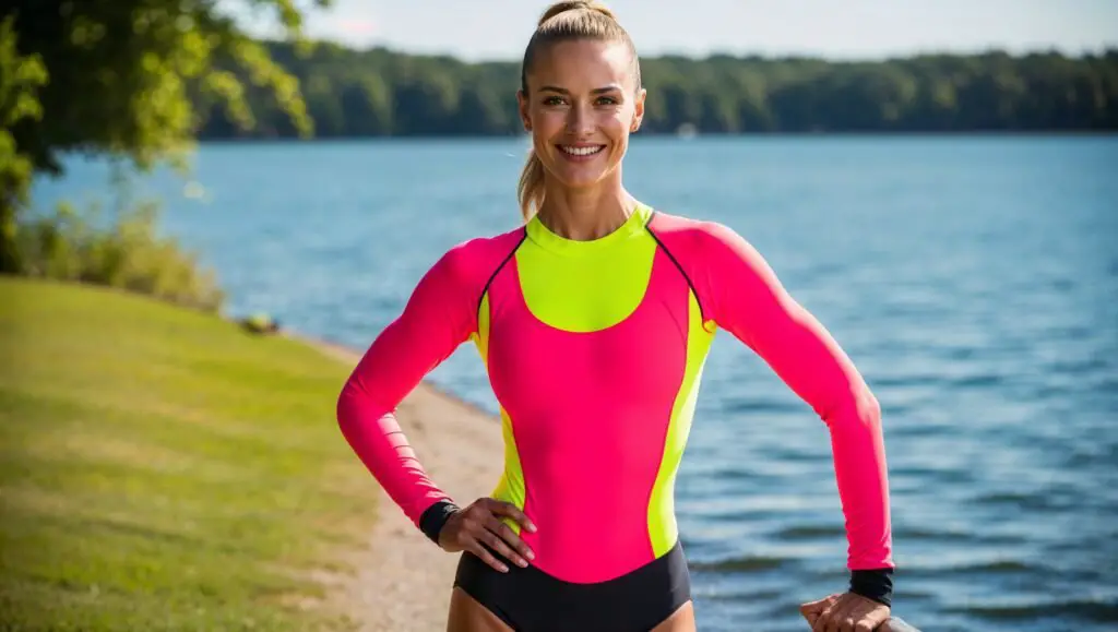 Neon Long Sleeve Swimsuit